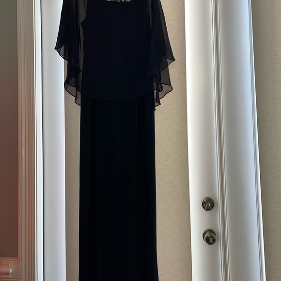 Xscape Dresses & Skirts - Xscape Navy Dress with Embellished Details